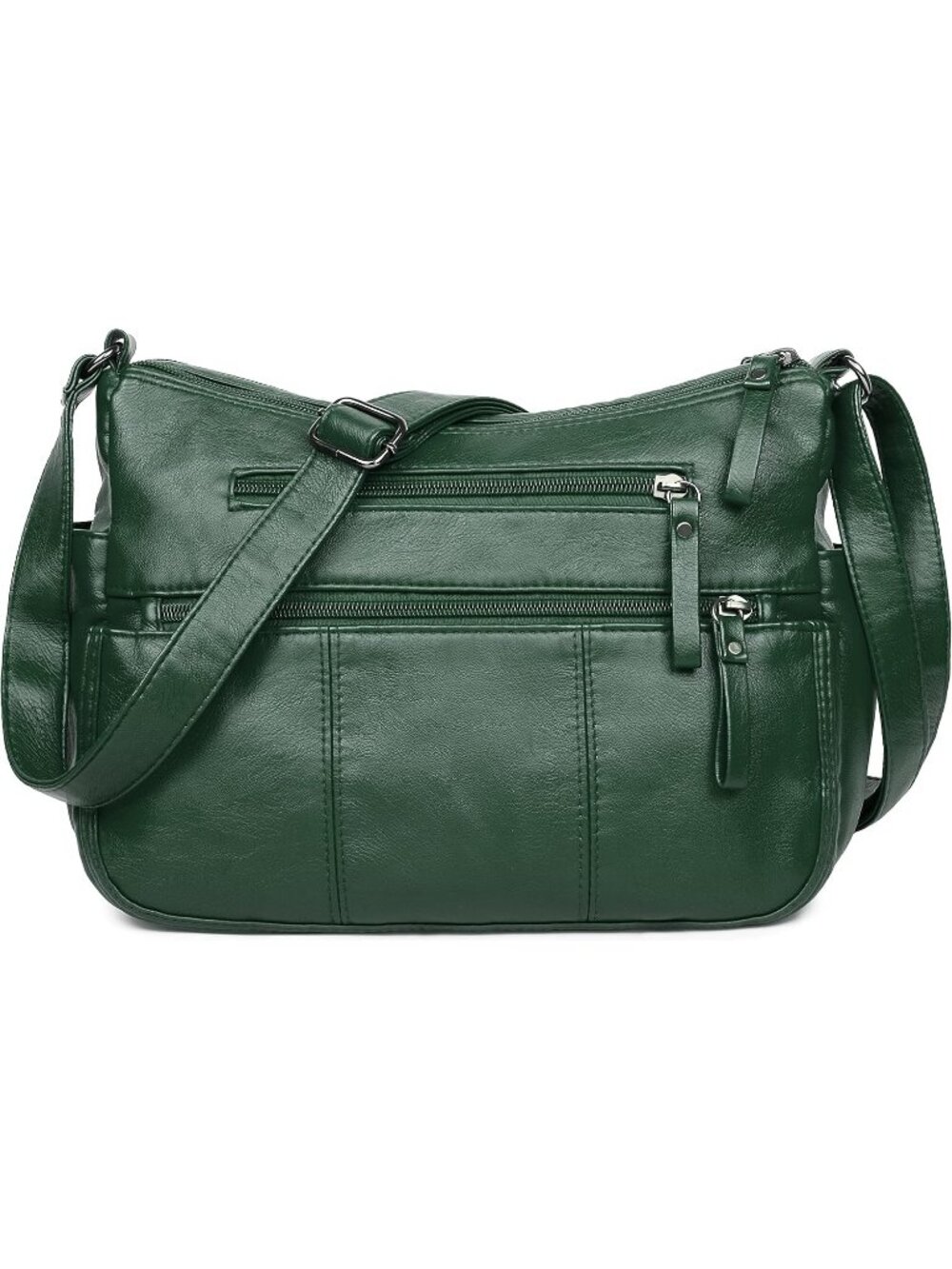 Women's Green Soft PU Leather Ladies Crossbody Purse Pocketbooks Shoulder Bag